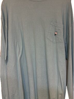The Southern Shirt Company Light Blue Long-Sleeve Pocket Tee with Shell Patch XL